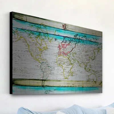 Parvez Taj Jet Setting By  - Painting Print On Metal In Blue;red;yellow