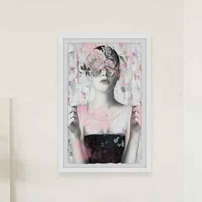 Parvez Taj 'luxe And Lavish' Framed Print In Black,white,blue,pink