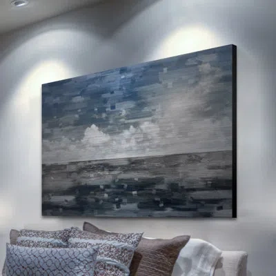 Parvez Taj 'penzance' By  Print On Metal In Blue;white;gray