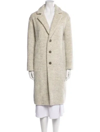Pre-owned Pas De Calais Alpaca Fur Coat In Neutral