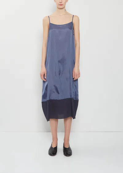 Pas De Calais Bemberg Cupro Slip Dress In Blue