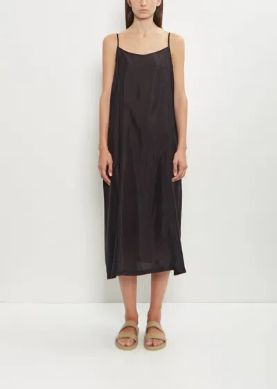 Pas De Calais Bemberg Taffeta Slip Under Dress In Black