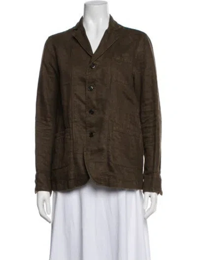 Pre-owned Pas De Calais Blazer In Brown