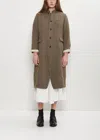 Pas De Calais Chesterfield Wool Herringbone Coat In Sand