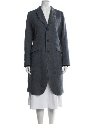 Pre-owned Pas De Calais Coat In Blue