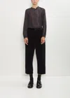 Pas De Calais Corduroy Tapered Pants In Black