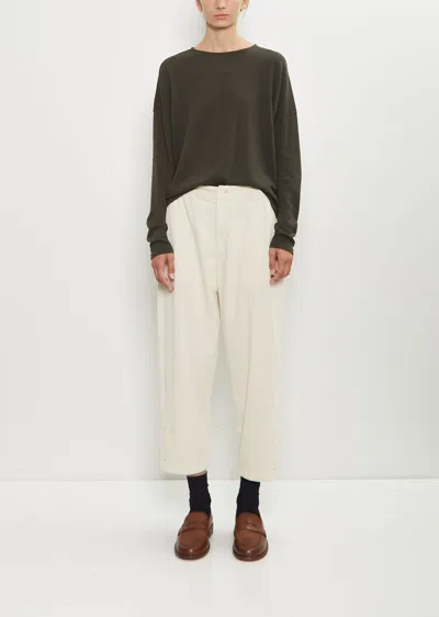 Pas De Calais Corduroy Tapered Pants In Neutral