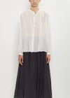 Pas De Calais Cotton Silk Lawn Blouse In White