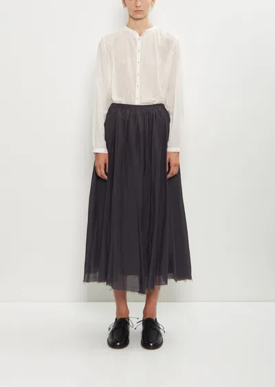 Pas De Calais Cotton Silk Lawn Skirt In Blue
