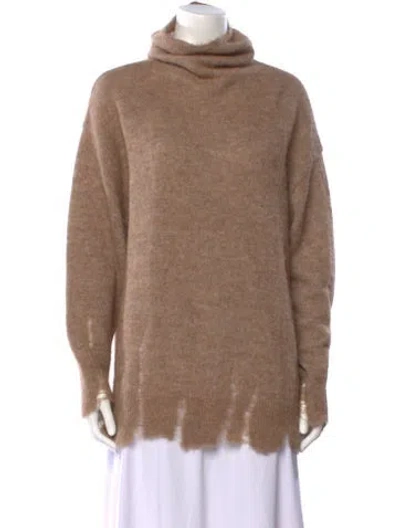 Pre-owned Pas De Calais Cowl Neck Sweater In Neutral