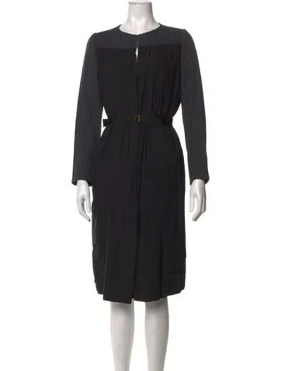 Pre-owned Pas De Calais Crew Neck Knee-length Dress In Black