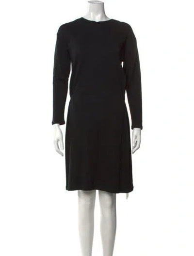 Pre-owned Pas De Calais Crew Neck Knee-length Dress In Blue