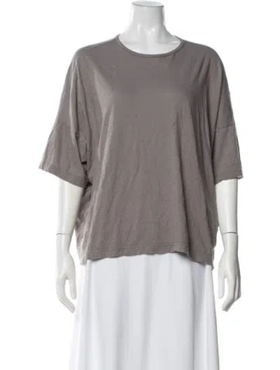 Pre-owned Pas De Calais Crew Neck Short Sleeve T-shirt In Gray