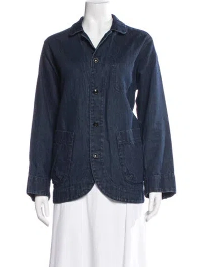 Pre-owned Pas De Calais Denim Jacket In Blue