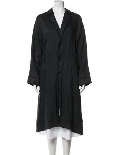 Pre-owned Pas De Calais Linen Jacket In Black