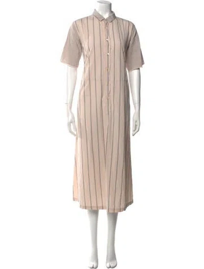 Pre-owned Pas De Calais Long Dress In Neutral