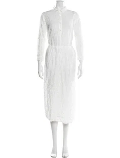 Pre-owned Pas De Calais Long Dress In White