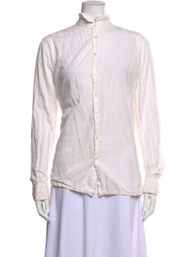 Pre-owned Pas De Calais Long Sleeve Top In Neutrals