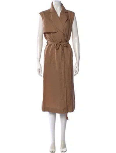 Pre-owned Pas De Calais Midi Length Dress In Brown