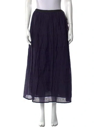 Pre-owned Pas De Calais Midi Length Skirt In Blue