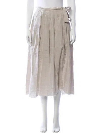 Pre-owned Pas De Calais Midi Length Skirt In Neutral
