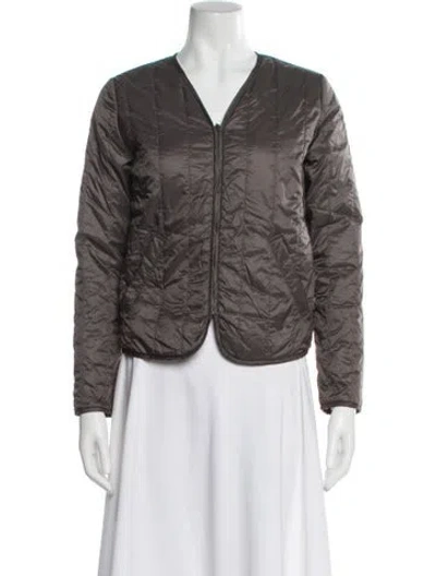 Pre-owned Pas De Calais Nylon Evening Jacket In Brown