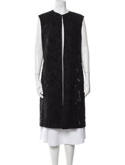 Pre-owned Pas De Calais Patterned Vest In Black