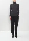 Pas De Calais Wool Gauze Turtleneck Pullover In Black