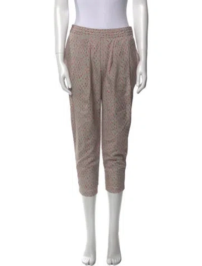 Pre-owned Pas De Calais Printed Skinny Leg Pants In Multi