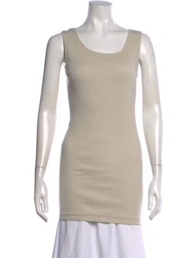 Pre-owned Pas De Calais Scoop Neck Long Dress W/ Tags In Neutrals