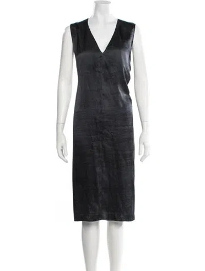 Pre-owned Pas De Calais Silk Knee-length Dress In Blue