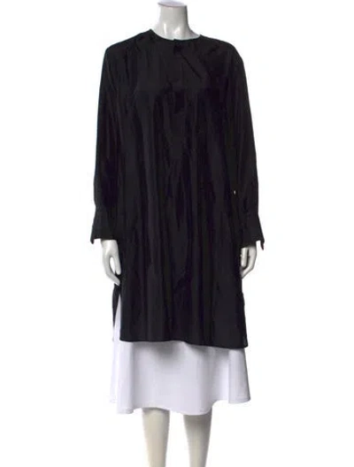 Pre-owned Pas De Calais Silk Long Dress In Blue