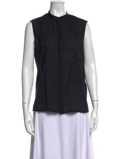 Pre-owned Pas De Calais Sleeveless Top In Black