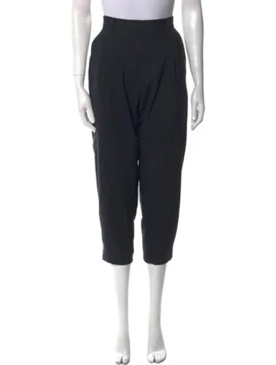 Pre-owned Pas De Calais Straight Leg Pants In Black