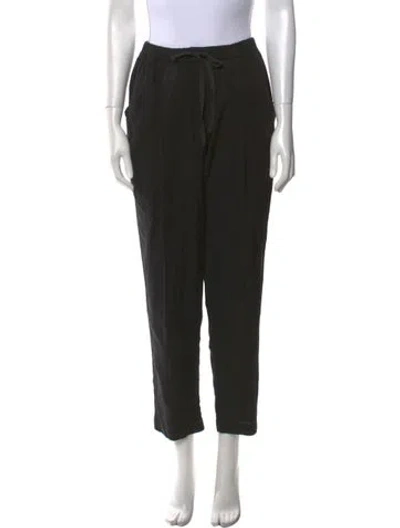 Pre-owned Pas De Calais Straight Leg Pants In Black