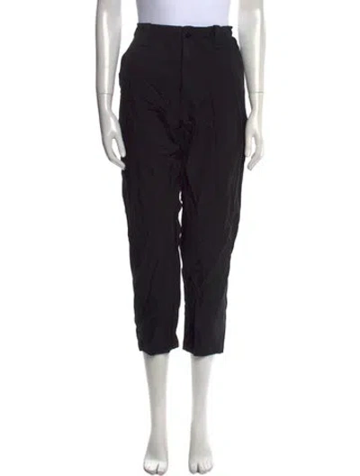 Pre-owned Pas De Calais Straight Leg Pants In Black