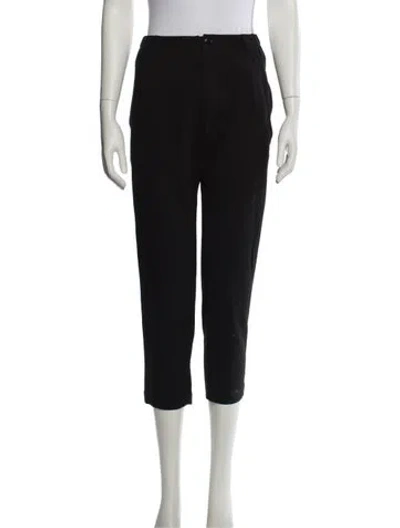 Pre-owned Pas De Calais Straight Leg Pants In Black
