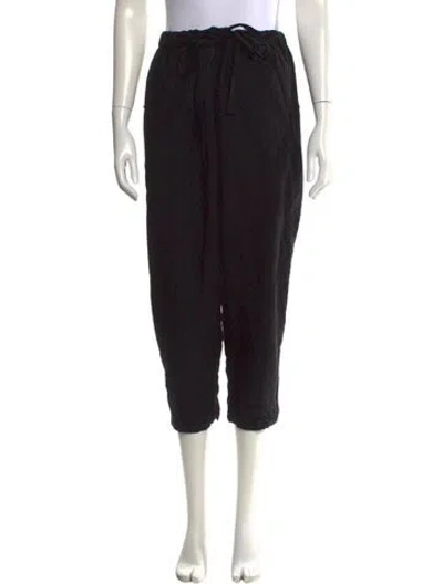 Pre-owned Pas De Calais Straight Leg Pants In Black