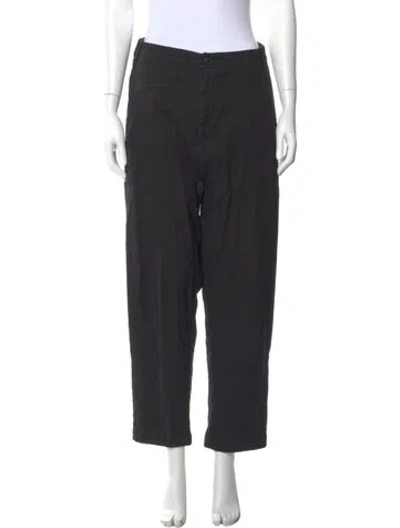 Pre-owned Pas De Calais Straight Leg Pants In Black