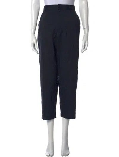 Pre-owned Pas De Calais Straight Leg Pants In Black