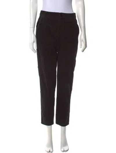 Pre-owned Pas De Calais Straight Leg Pants In Black