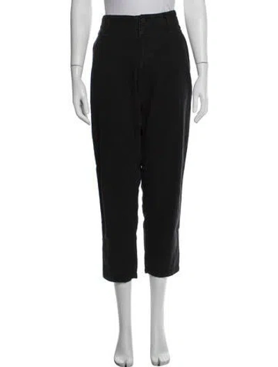 Pre-owned Pas De Calais Straight Leg Pants In Black