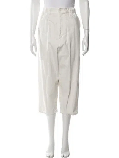 Pre-owned Pas De Calais Straight Leg Pants In Neutral