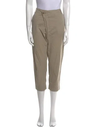 Pre-owned Pas De Calais Straight Leg Pants In Neutral