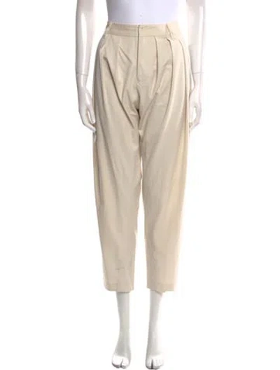 Pre-owned Pas De Calais Straight Leg Pants In Neutral
