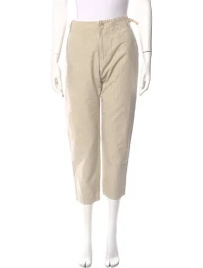Pre-owned Pas De Calais Straight Leg Pants In Neutral