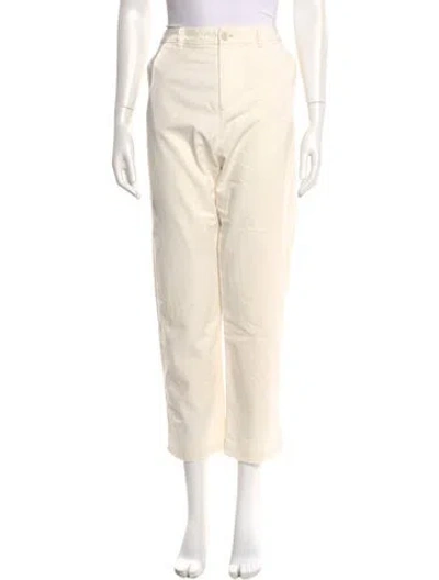 Pre-owned Pas De Calais Straight Leg Pants In Neutral