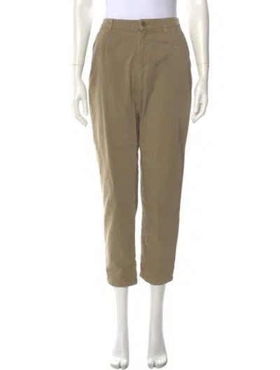 Pre-owned Pas De Calais Straight Leg Pants In Neutral