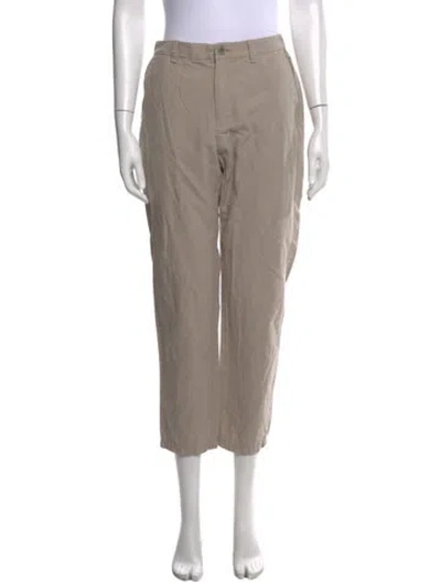 Pre-owned Pas De Calais Straight Leg Pants In Neutral