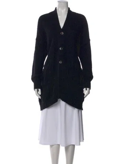 Pre-owned Pas De Calais V-neck Sweater In Black